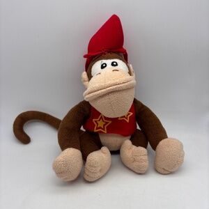 Nintendo Donkey Kong Diddy Kong Monkey 8" Character Plush Stuffed Animal